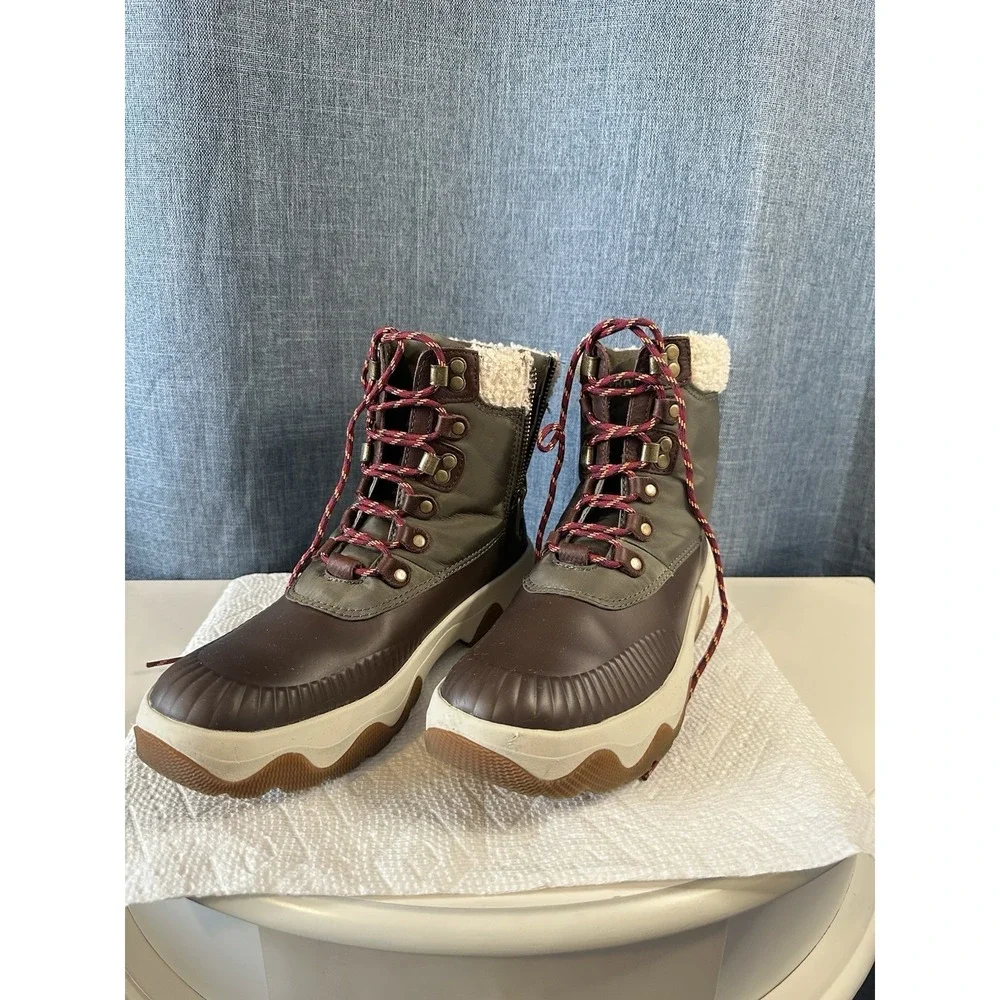 Sperry Women's Acadia Olive‎ Winter Boots STS88854